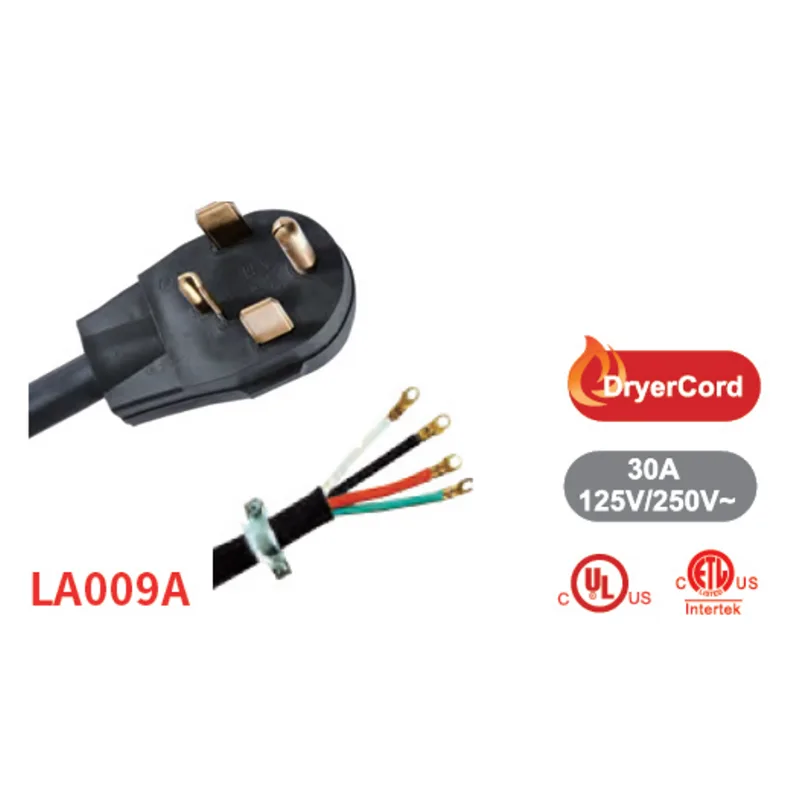 UL Standard Dryer and Range Power Cords